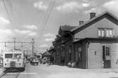 Statens Järnvägar, SJ motorvagn vid Markaryd station.