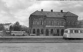 Rälsbuss vid Gislaved station.