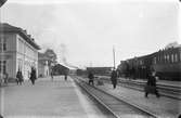 Järnvägsstationen i Köping.