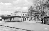 Järnvägsstationen och posten i Malung.