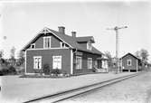 Järnvägsstationen i Hultanäs.
