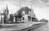 Järnvägsstationen i Mariestad.