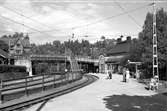 Järnvägsstationen i Stocksund.