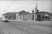 Pålsjöbadens spårvagn vid Råås station.