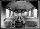 Interiör norsk personvagn. Norges statsbaner, NSB Co.