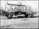 Statens Järnvägar, SJ Q12 503514. Tankvagn Caltex.