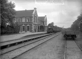 Östra stationen. Halmstad - Bolmens Järnväg, HBJ.