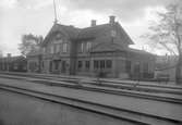 Stationen anlades 1874. Tvåvånings stationshus