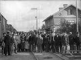 T semafor
Stationen anlagd 1895. Tvåvånings stationshus i trä.