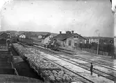 Gamla stationen
Stationen anlades 1873. Nytt stationshus 1902, då även spårområdet utvidgades