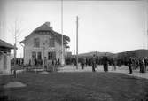 Station anlagd 1905. Stationshuset i två våningar i sten, renoverad på 1930-talet