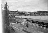 Tvåvånings stationshus i sten, anlagt 1892
Bangården