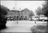 Bussar vid Kungsbacka station.