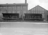 Okända vagnar med bromshytt vid Motala verkstad