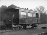 MÅJ AC 1. Ångvagnen tillverkades av Waggonfabriken i Arlöv. Den hade panna och maskineri från den franska firman Purrey i Bourdeaux.