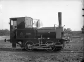 Carl Jehander entreprenör lok 1. Fick namnet Carl. Loket tillverkat av Nohab. Leveransfoto.