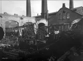 Södra verkstaden efter branden