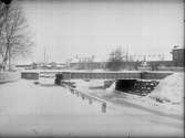 Bro över Åmålsån
Överbyggnaden (ej byggd vid fototillfället) utbyttes 1938