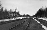 Bangård och järnvägsstation vid Brintbodarne.