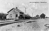 Järnvägsstationen i Dala , anlagd av Hjo - Stentorps Järnväg 1873.