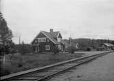 Dorotea järnvägsstation, uppfördes av SJ, togs i bruk 1915.