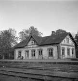 Järnvägsstationen i Ekeby anlagd 1875 av Landskrona - Engelholms Järnväg.