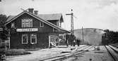 Järnvägsstationen i Ellenö någon gång vid sekelskiftet 1800-1900.