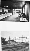 2 bilder från Kolbäck station.
Bild1: Interiör
Bild2: Stationsmiljö, 1950-Tal