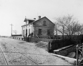 Limhamns första stationshus .Togs i bruk 1897.