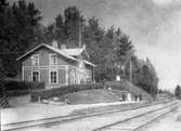 Långbanshyttans Järnvägsstation togs i bruk 1889.