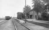 Stationen anlades 1893. Tvåvånings stationshus i tegel . Mekanisk ställverk.