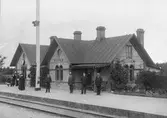 Vegeholms trafikplats anlades 1884. Samma år öppnades stationen av Skåne - Hallands Järnväg. Stationshuset tillbyggts 1906 och 1929.