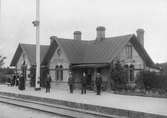 Vegeholms trafikplats anlades 1884. Samma år öppnades stationen av Skåne - Hallands Järnväg. Stationshuset tillbyggts 1906 och 1929.