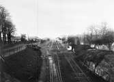 Vänersborgs station. Stationshus byggd 1866. Arkitekt C Adelsköld. Stationen hade banhall  från 1866 till1940.