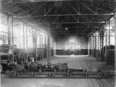 Centralverkstaden byggdes vid 1900-talets början en reparationsverkstad för
ånglok. Lokverkstad. 75 ton golvtravers.
