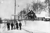 Namnet var tidigare Igelsta. Stationen anlades 1916. 
Mekanisk växelförregling . På bilden syns  stationsmästare Otto  W. Eriksson som var verksam under 1920- 1934.
