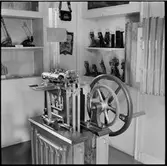 Biljettmaskin i järnvägsmuseums lokaler på Vasagatan, Stockholm.