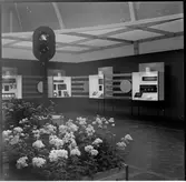 Interiör från Järnvägsmuseums utställning i Göteborg.