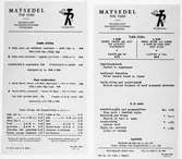 Matsedlar från Trafikrestauranger.