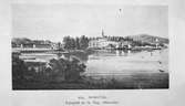 Foto av litografi föreställande Borgvik 1860-talet. Hästbana inom bruket.
Hamnen med jvg (885 mm spårvidd)