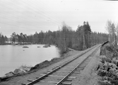 Korsningen mellan MVJ, Mora - Vänerns Järnväg  och Kroppa järnväg.