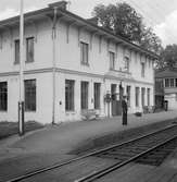 Huddinge station. Eldrift infördes 1926.