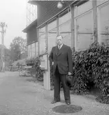 Statens Järnvägar, SJ trädgårdsanläggning vid Tomteboda, stationsinspektor Kjällby.