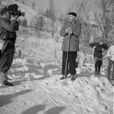 Skidlinbanan i Björkliden. Byrådirektör Emers.