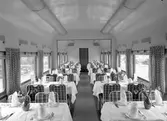 Statens Järnvägar, SJ R03. Restaurangvagn med inredningen.
