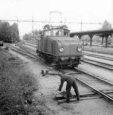 Växlingsarbete med Ha-lok. SJ Ha 465. Före detta Ud.