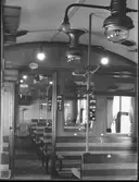 Gasbelysning och elektrisk belysning i personvagn.