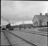 Renviken  station med godsmagasin. Hållplats anlagd 1933. Inlandsbanan.