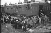 Flyktingar från Finland anländer i Haparanda hösten 1944. 
VR 22072