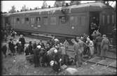 Flyktingar från Finland anländer i Haparanda hösten 1944. 
VR 22072